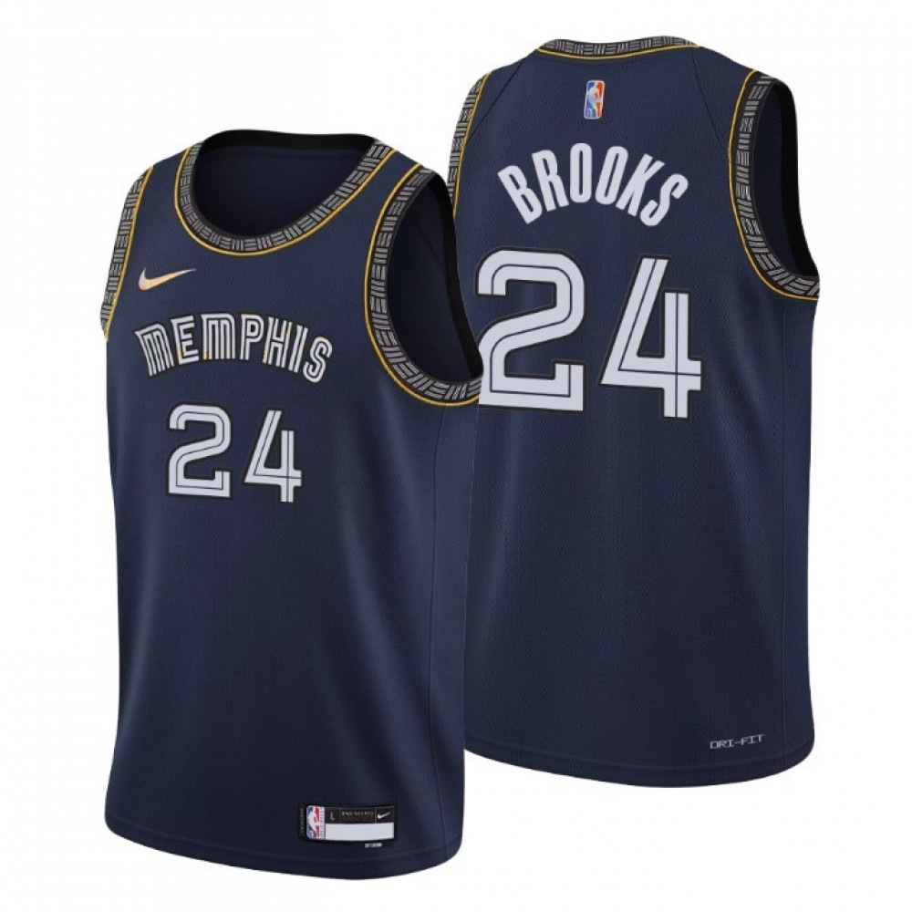 Men's Memphis Grizzlies Dillon Brooks #24 Black 2021/22 Swingman NBA Jersey - City Edition-Pro Kit Vault | Brand New 26/27 Sports Jerseys